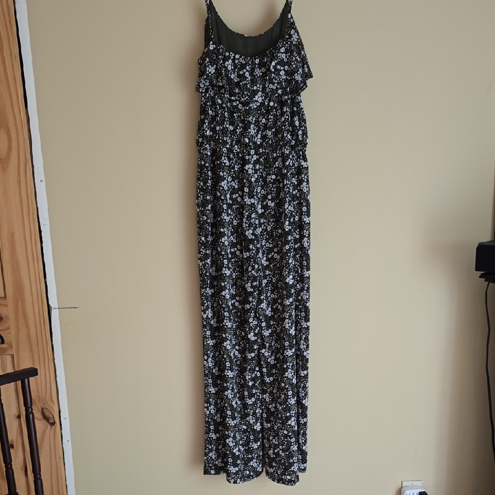 Michael Kors Black and White Patterned Jumpsuit